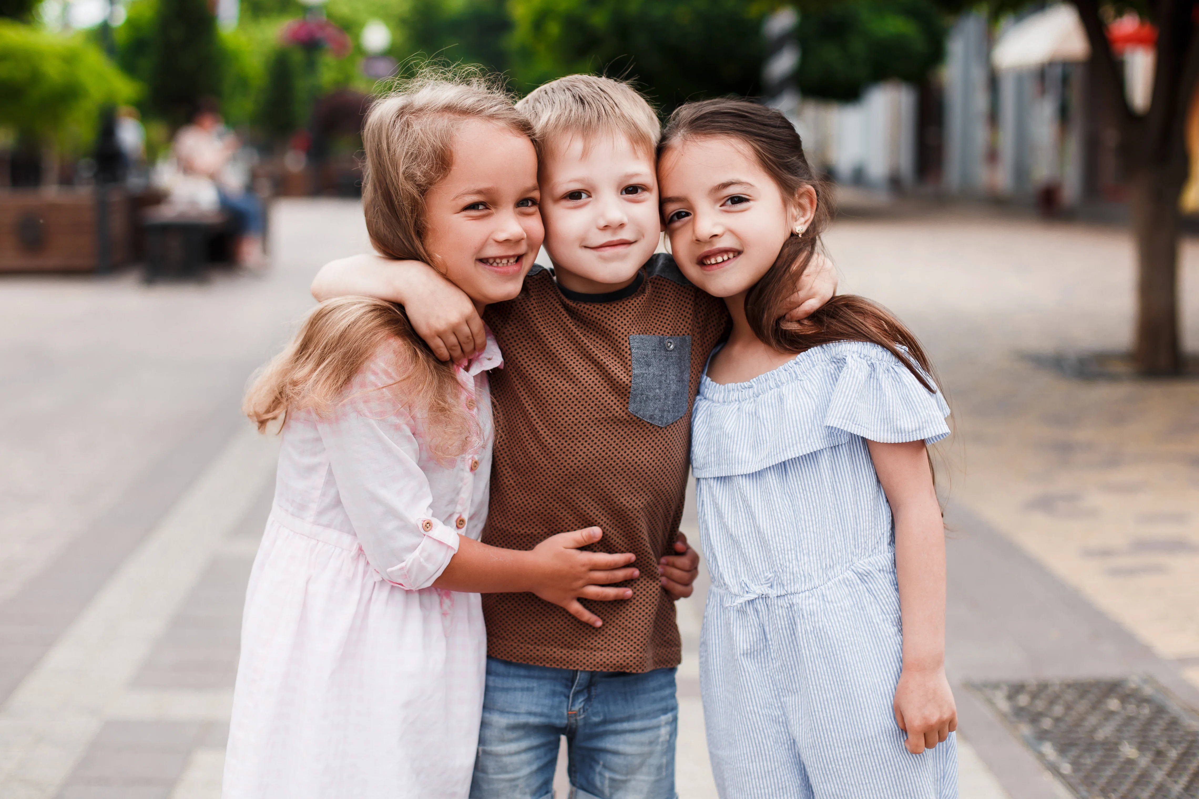 Children smiling together for Utah Children’s Dentistry dental sealants